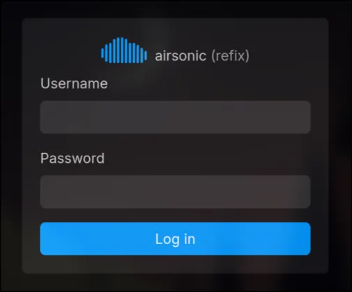 airsonic-login