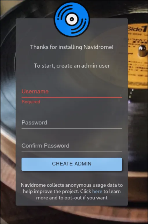 navidrom-create-account